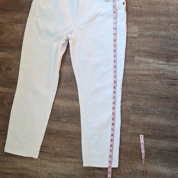 Cosmic Blue Love White Boyfriend Jeans Women's Size 30 - Picture 12 of 12